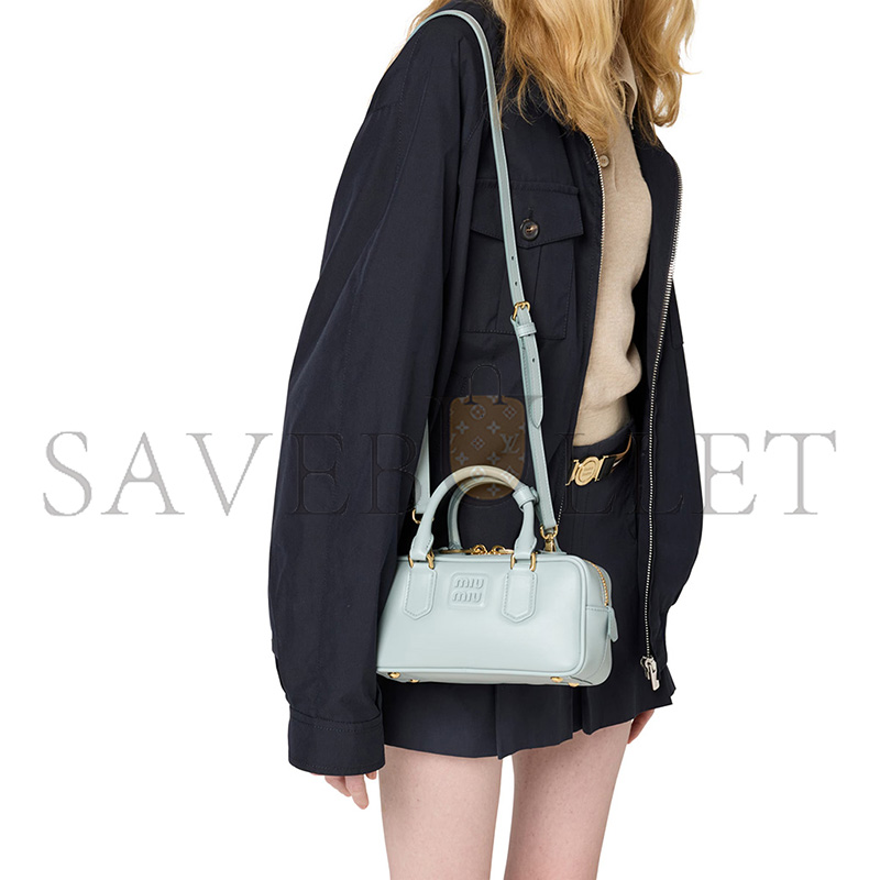 MIU MIU ARCADIE LEATHER BAG 5BB142 (22*10.5*7.5cm)